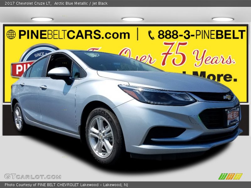 Arctic Blue Metallic / Jet Black 2017 Chevrolet Cruze LT