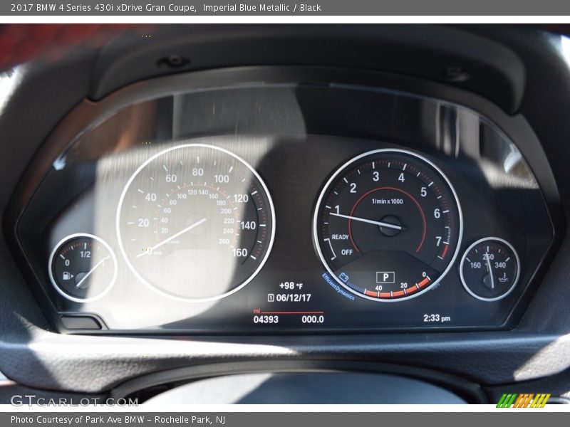Imperial Blue Metallic / Black 2017 BMW 4 Series 430i xDrive Gran Coupe