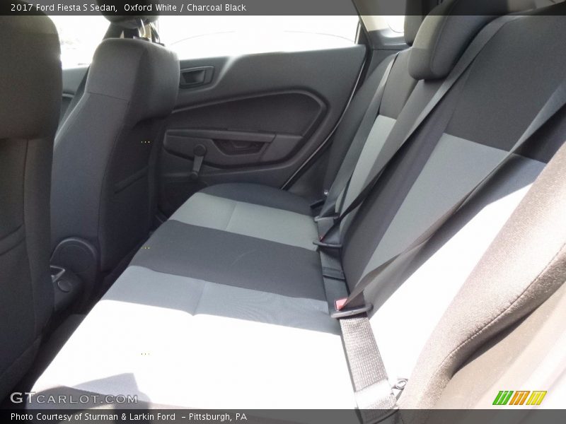 Oxford White / Charcoal Black 2017 Ford Fiesta S Sedan