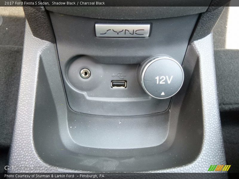 Shadow Black / Charcoal Black 2017 Ford Fiesta S Sedan
