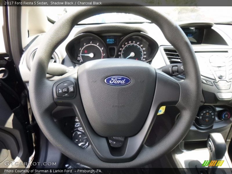 Shadow Black / Charcoal Black 2017 Ford Fiesta S Sedan