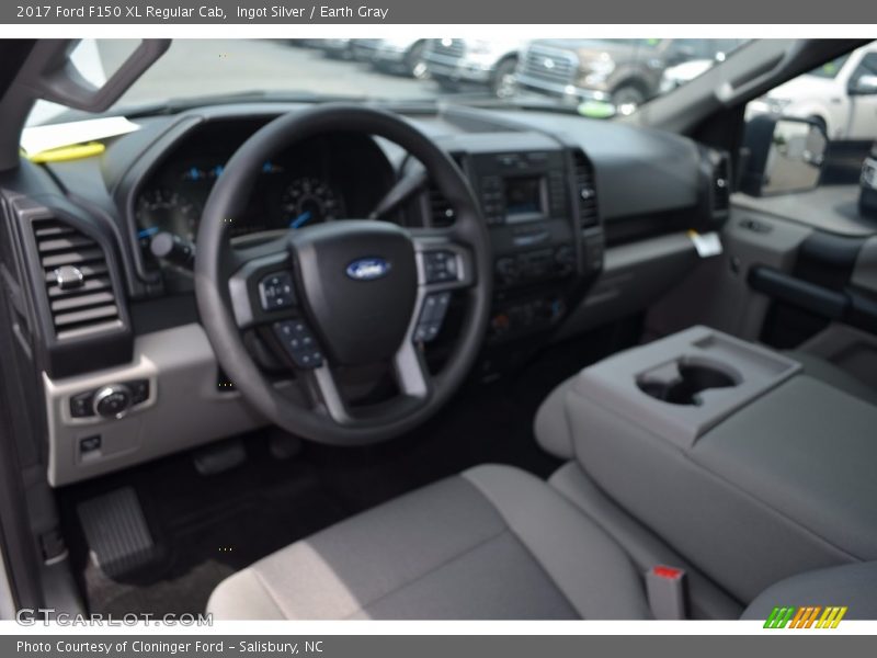 Ingot Silver / Earth Gray 2017 Ford F150 XL Regular Cab