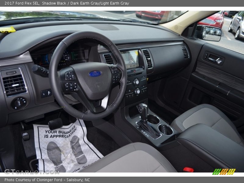 Shadow Black / Dark Earth Gray/Light Earth Gray 2017 Ford Flex SEL