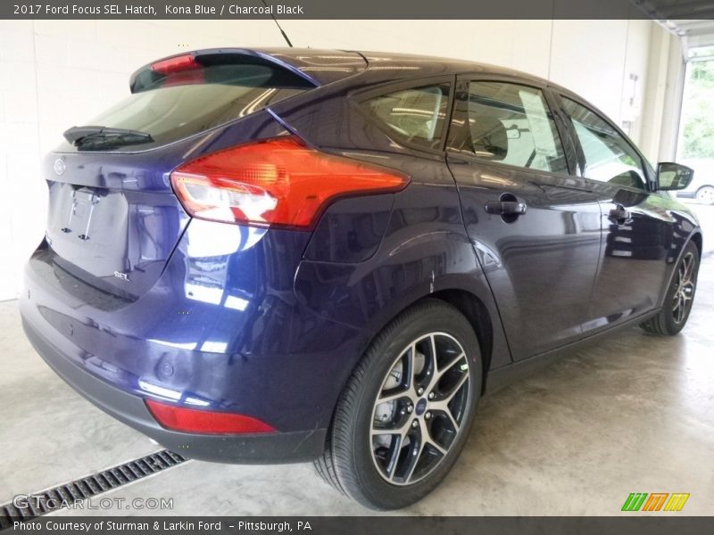 Kona Blue / Charcoal Black 2017 Ford Focus SEL Hatch