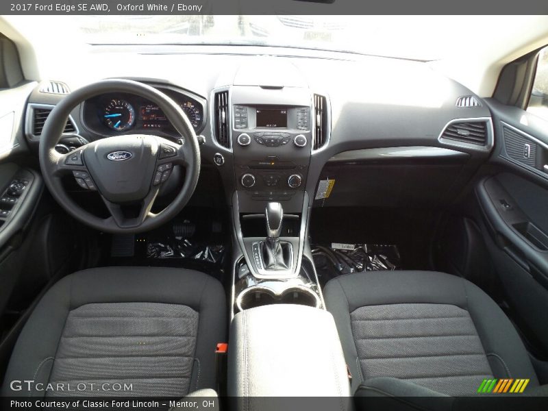 Oxford White / Ebony 2017 Ford Edge SE AWD