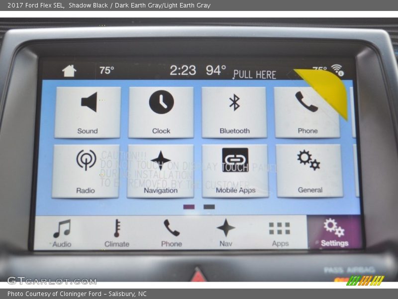 Shadow Black / Dark Earth Gray/Light Earth Gray 2017 Ford Flex SEL