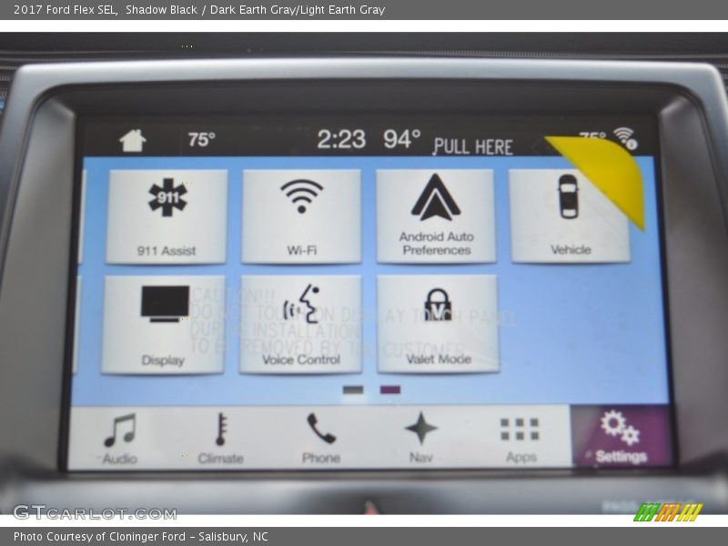 Shadow Black / Dark Earth Gray/Light Earth Gray 2017 Ford Flex SEL