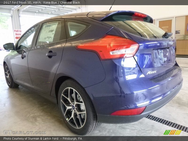 Kona Blue / Charcoal Black 2017 Ford Focus SEL Hatch