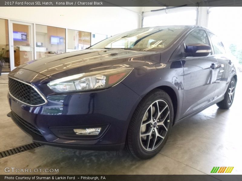 Kona Blue / Charcoal Black 2017 Ford Focus SEL Hatch