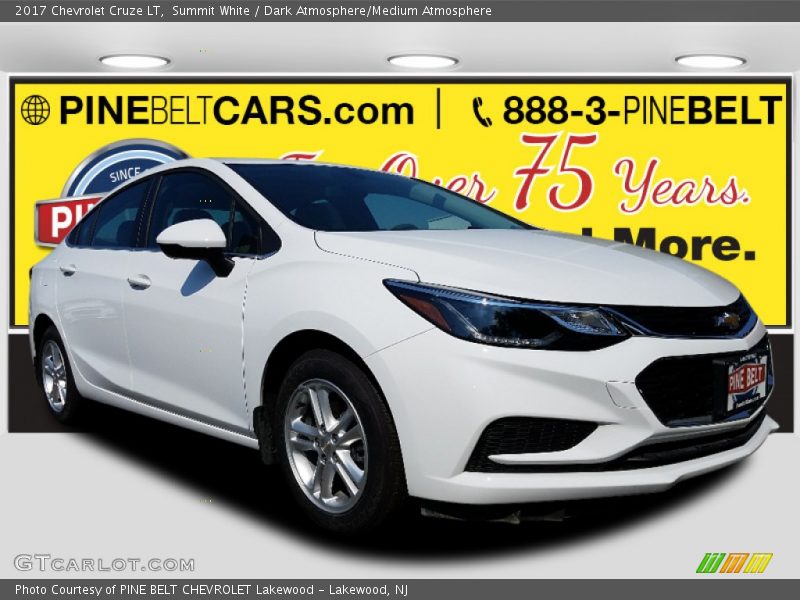 Summit White / Dark Atmosphere/Medium Atmosphere 2017 Chevrolet Cruze LT