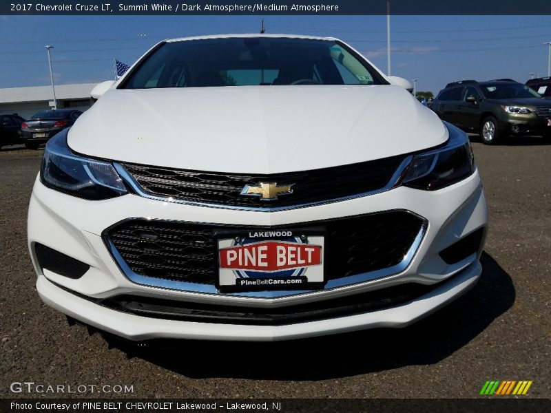 Summit White / Dark Atmosphere/Medium Atmosphere 2017 Chevrolet Cruze LT