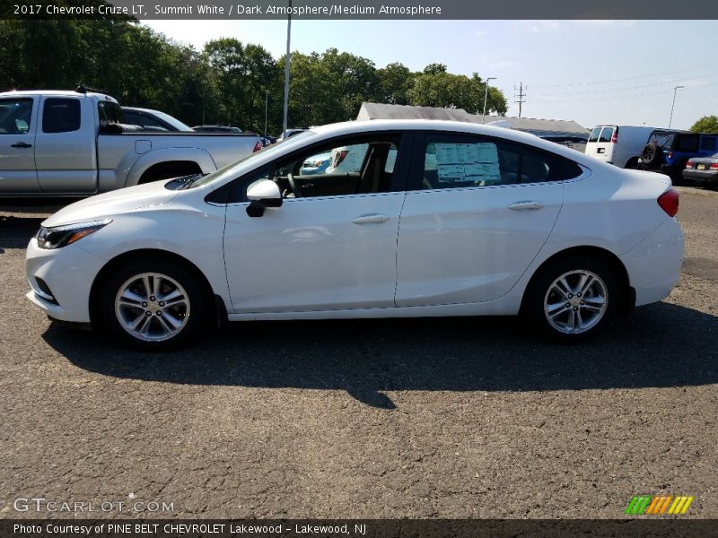Summit White / Dark Atmosphere/Medium Atmosphere 2017 Chevrolet Cruze LT