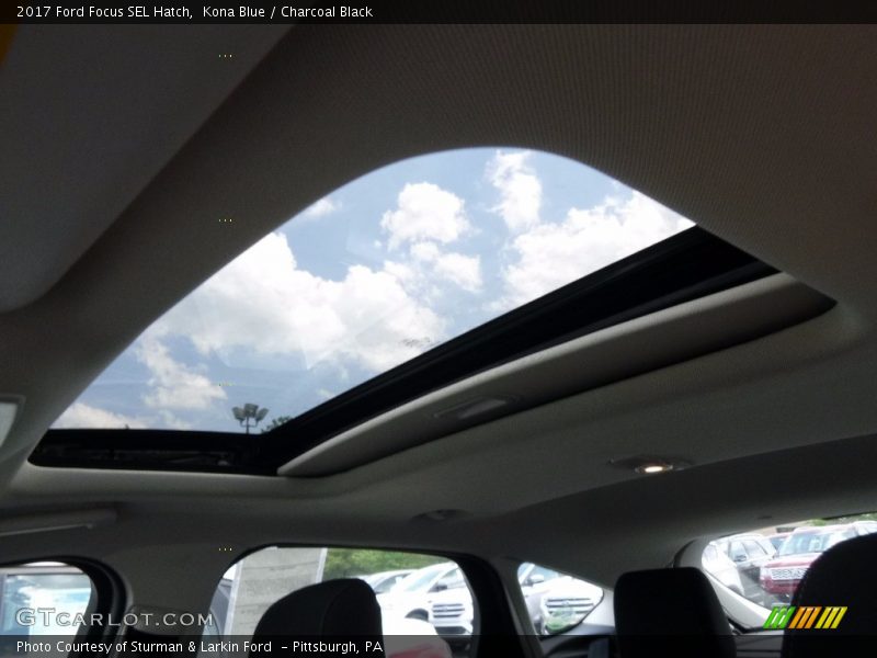 Kona Blue / Charcoal Black 2017 Ford Focus SEL Hatch