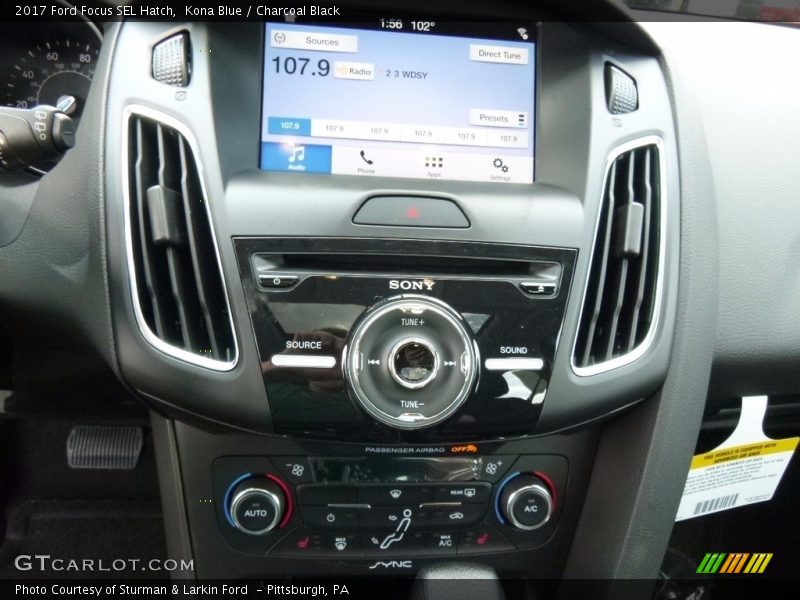 Kona Blue / Charcoal Black 2017 Ford Focus SEL Hatch