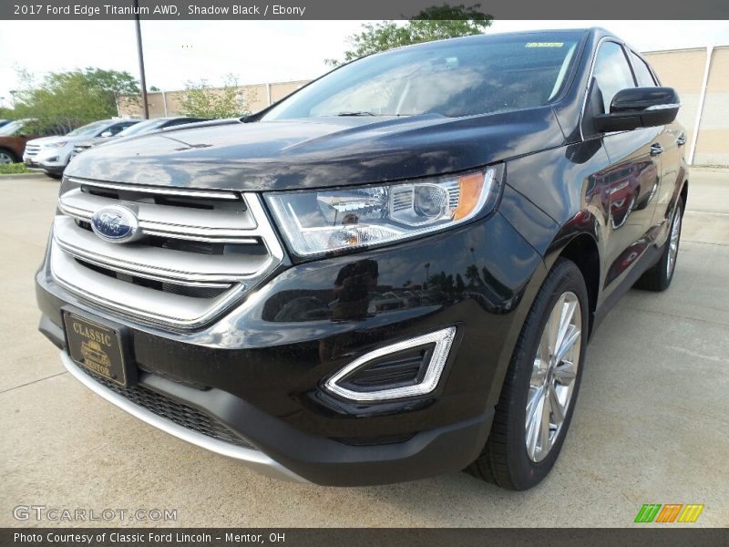 Shadow Black / Ebony 2017 Ford Edge Titanium AWD