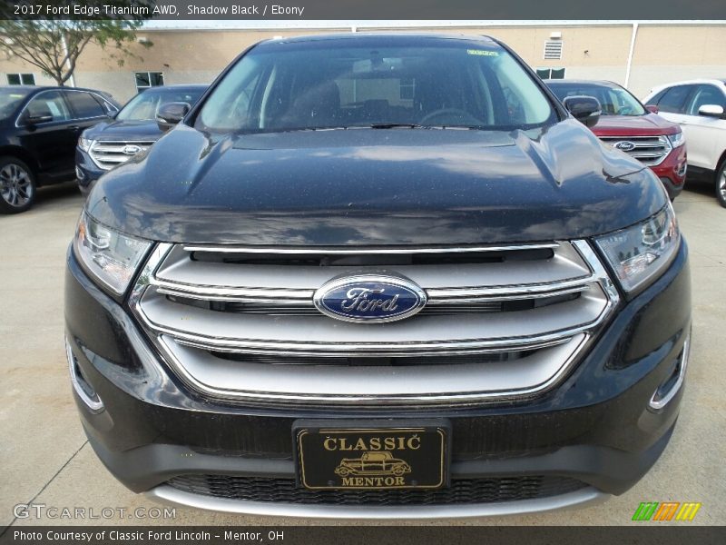 Shadow Black / Ebony 2017 Ford Edge Titanium AWD