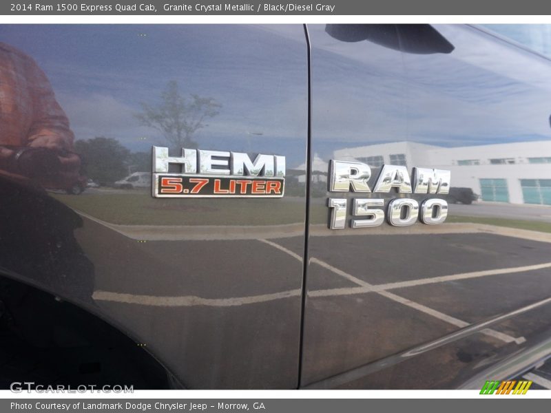 Granite Crystal Metallic / Black/Diesel Gray 2014 Ram 1500 Express Quad Cab