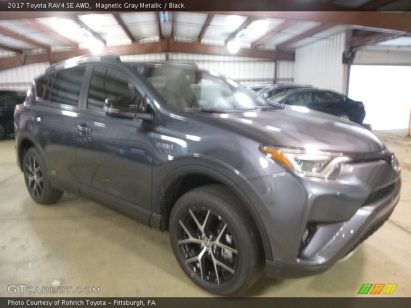 Magnetic Gray Metallic / Black 2017 Toyota RAV4 SE AWD