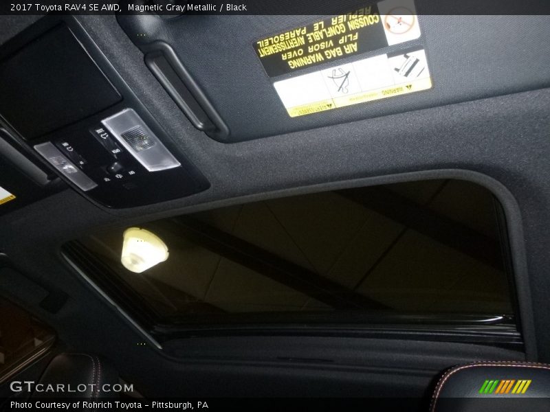 Magnetic Gray Metallic / Black 2017 Toyota RAV4 SE AWD