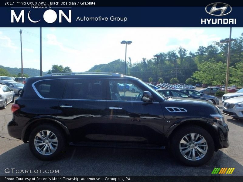 Black Obsidian / Graphite 2017 Infiniti QX80 AWD