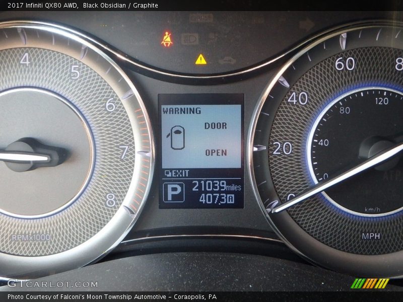  2017 QX80 AWD AWD Gauges