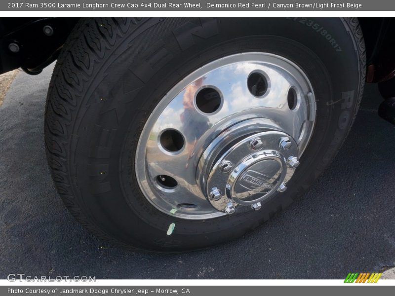 Delmonico Red Pearl / Canyon Brown/Light Frost Beige 2017 Ram 3500 Laramie Longhorn Crew Cab 4x4 Dual Rear Wheel