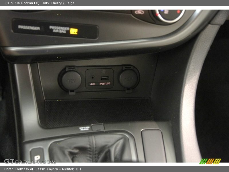 Dark Cherry / Beige 2015 Kia Optima LX