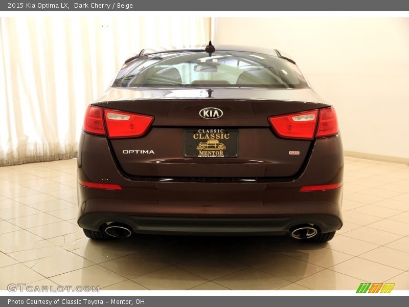 Dark Cherry / Beige 2015 Kia Optima LX