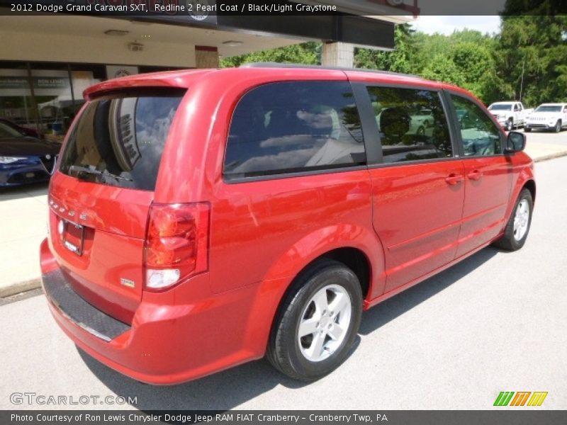 Redline 2 Pearl Coat / Black/Light Graystone 2012 Dodge Grand Caravan SXT