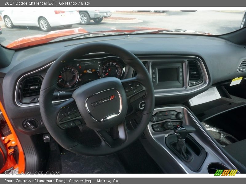 Go Mango / Black 2017 Dodge Challenger SXT
