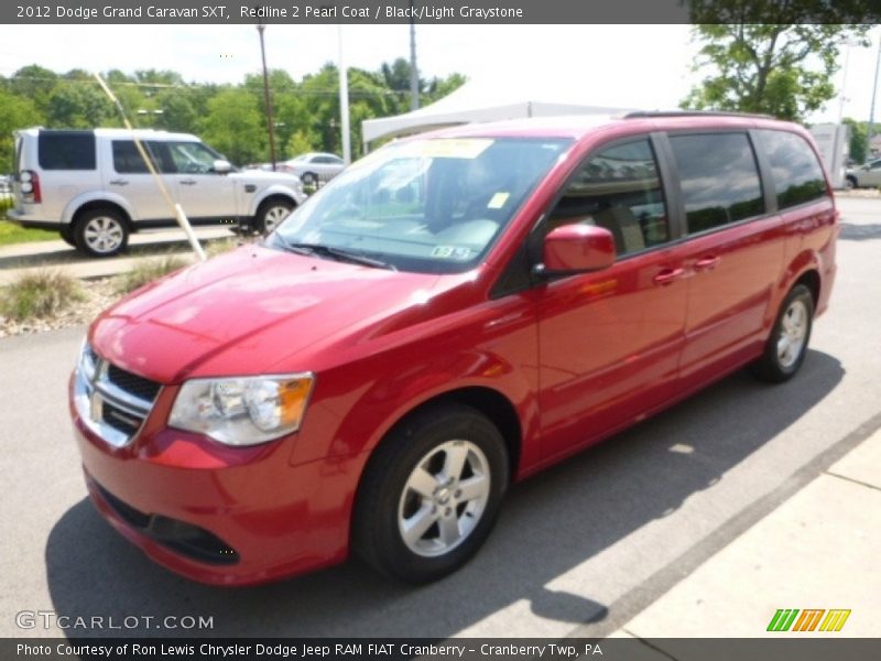 Redline 2 Pearl Coat / Black/Light Graystone 2012 Dodge Grand Caravan SXT