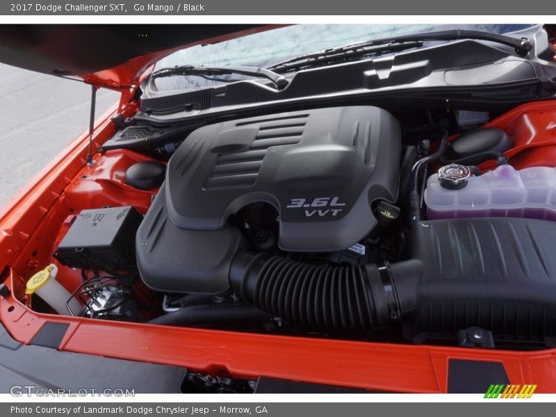 Go Mango / Black 2017 Dodge Challenger SXT