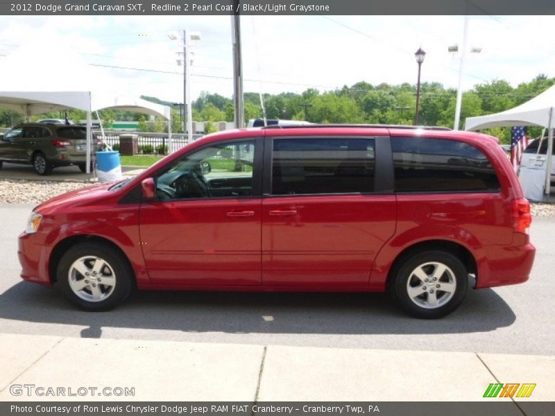 Redline 2 Pearl Coat / Black/Light Graystone 2012 Dodge Grand Caravan SXT