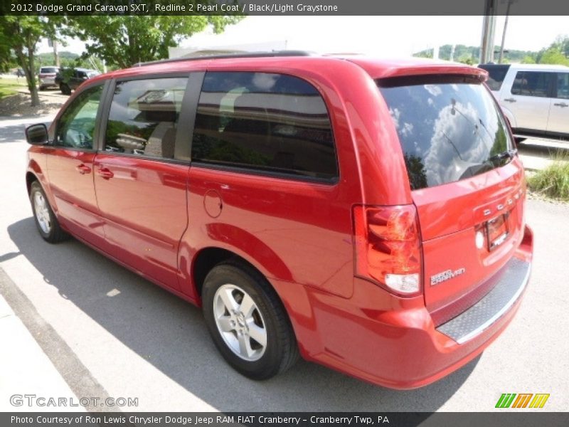 Redline 2 Pearl Coat / Black/Light Graystone 2012 Dodge Grand Caravan SXT