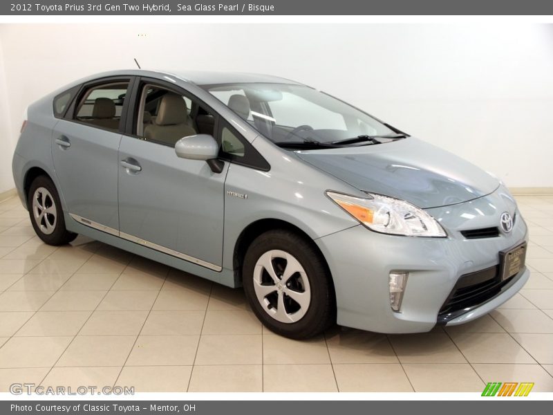 Sea Glass Pearl / Bisque 2012 Toyota Prius 3rd Gen Two Hybrid