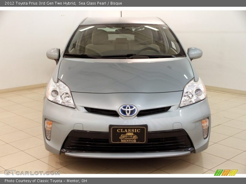 Sea Glass Pearl / Bisque 2012 Toyota Prius 3rd Gen Two Hybrid