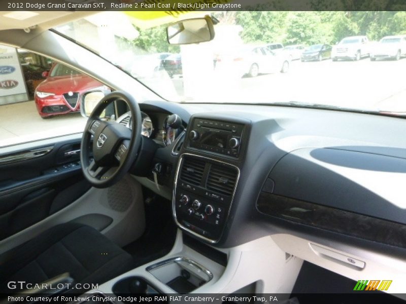 Redline 2 Pearl Coat / Black/Light Graystone 2012 Dodge Grand Caravan SXT