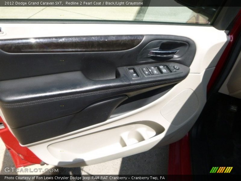 Redline 2 Pearl Coat / Black/Light Graystone 2012 Dodge Grand Caravan SXT