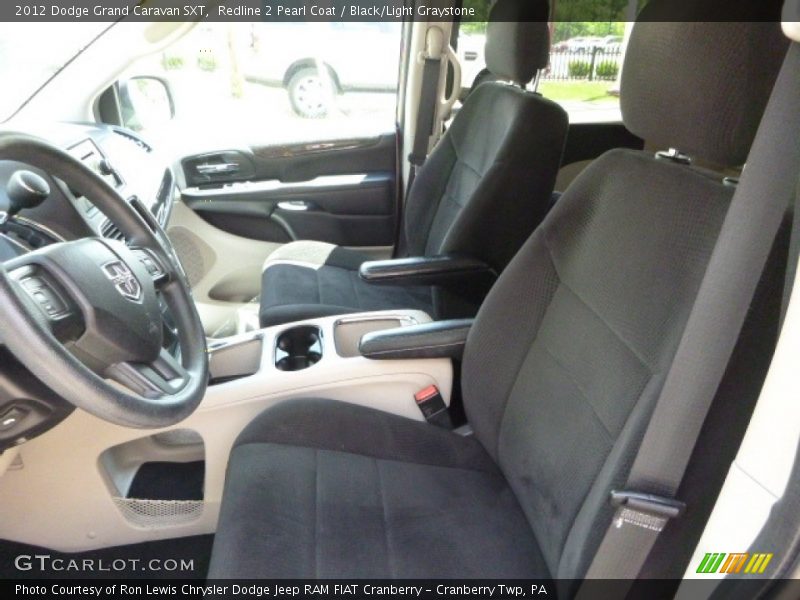Redline 2 Pearl Coat / Black/Light Graystone 2012 Dodge Grand Caravan SXT