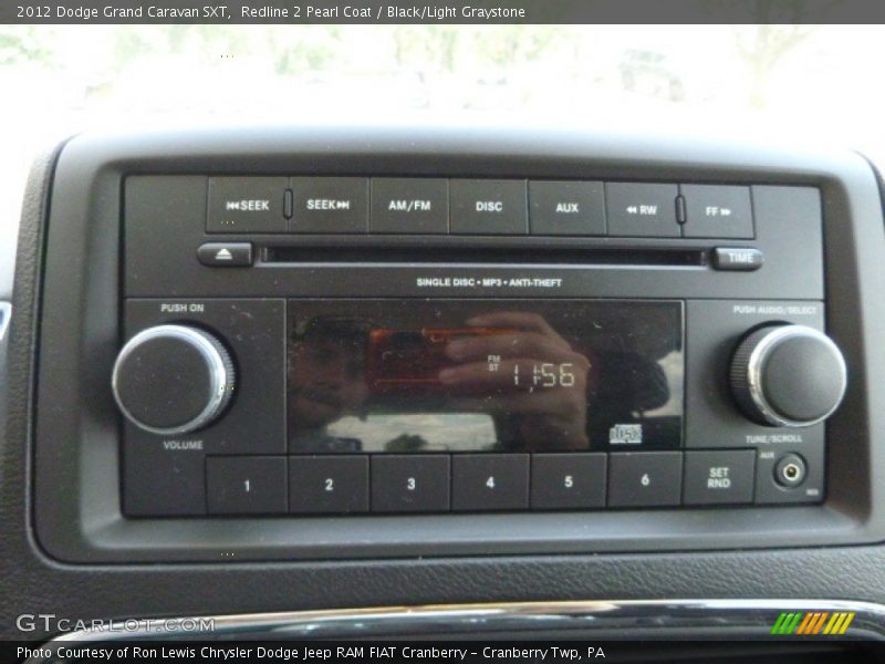 Redline 2 Pearl Coat / Black/Light Graystone 2012 Dodge Grand Caravan SXT