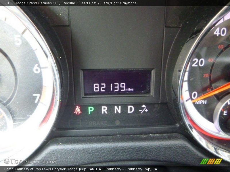 Redline 2 Pearl Coat / Black/Light Graystone 2012 Dodge Grand Caravan SXT