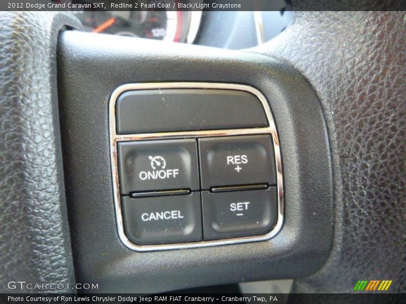 Redline 2 Pearl Coat / Black/Light Graystone 2012 Dodge Grand Caravan SXT