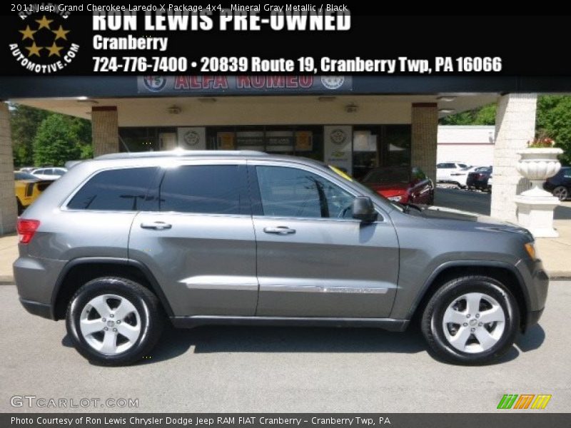 Mineral Gray Metallic / Black 2011 Jeep Grand Cherokee Laredo X Package 4x4