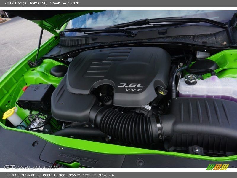 Green Go / Black 2017 Dodge Charger SE