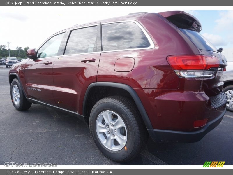 Velvet Red Pearl / Black/Light Frost Beige 2017 Jeep Grand Cherokee Laredo