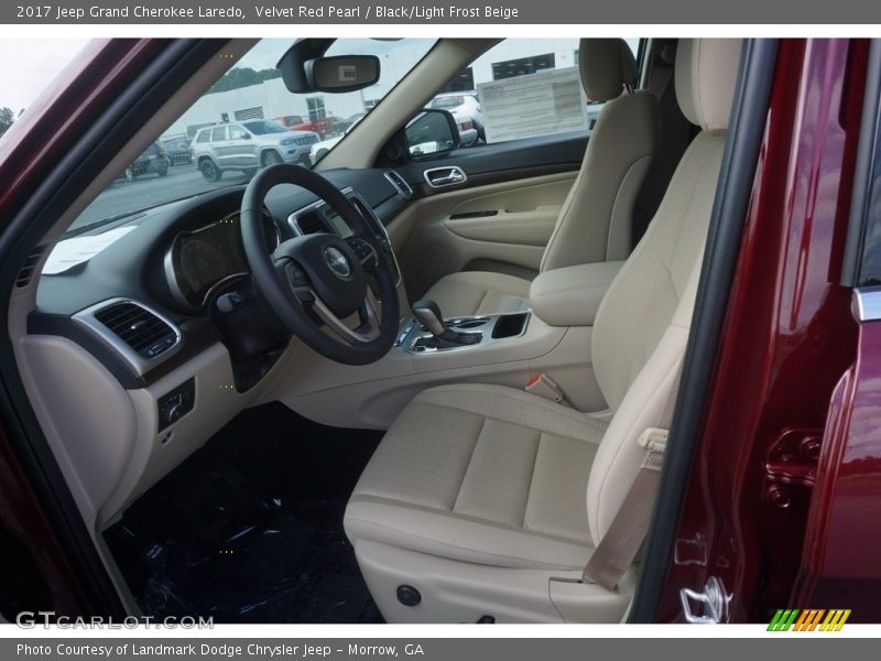 Velvet Red Pearl / Black/Light Frost Beige 2017 Jeep Grand Cherokee Laredo