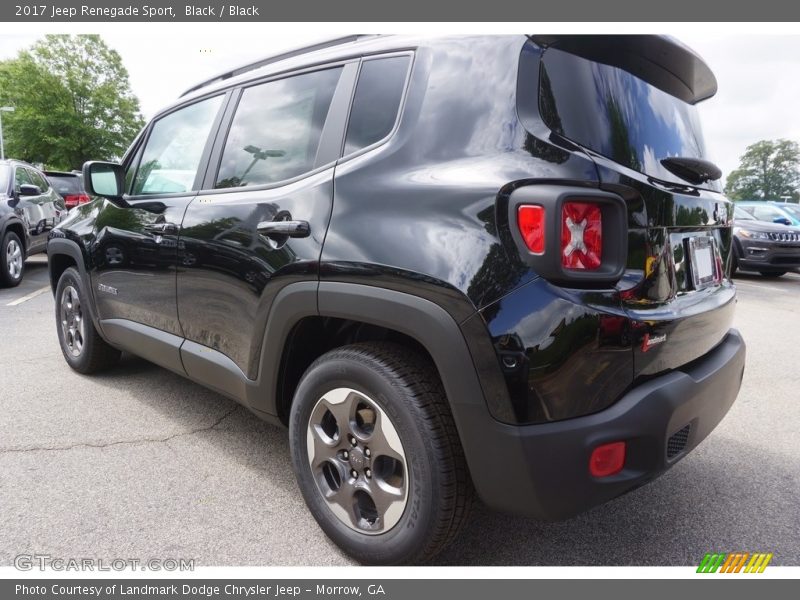 Black / Black 2017 Jeep Renegade Sport