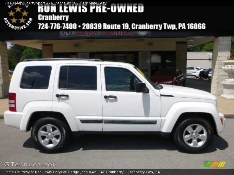 Stone White / Dark Slate Gray 2010 Jeep Liberty Sport 4x4