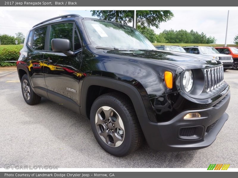 Black / Black 2017 Jeep Renegade Sport