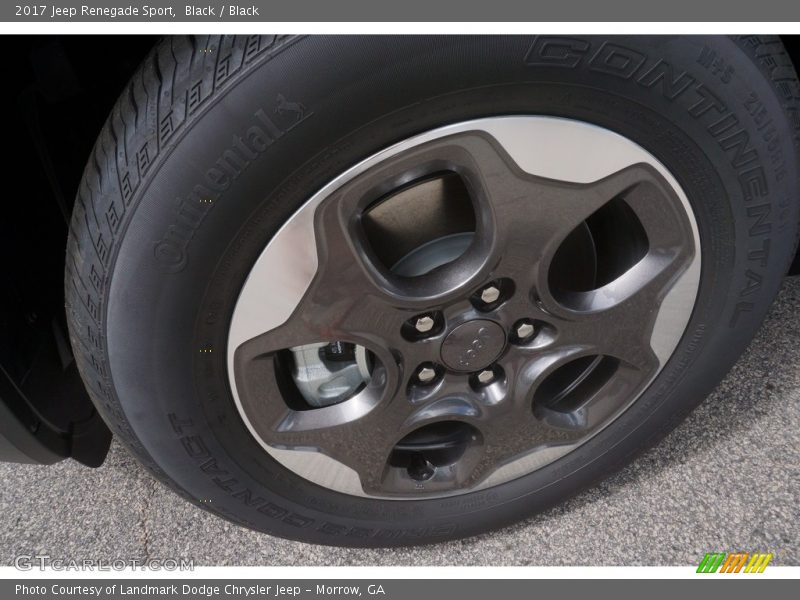 Black / Black 2017 Jeep Renegade Sport